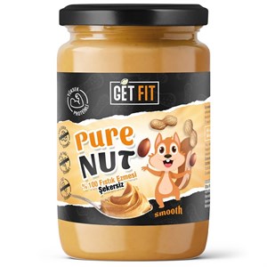 GetFit PureNut Yüksek Proteinli Doğal %100 Fıstık Ezmesi Şekersiz 600 g